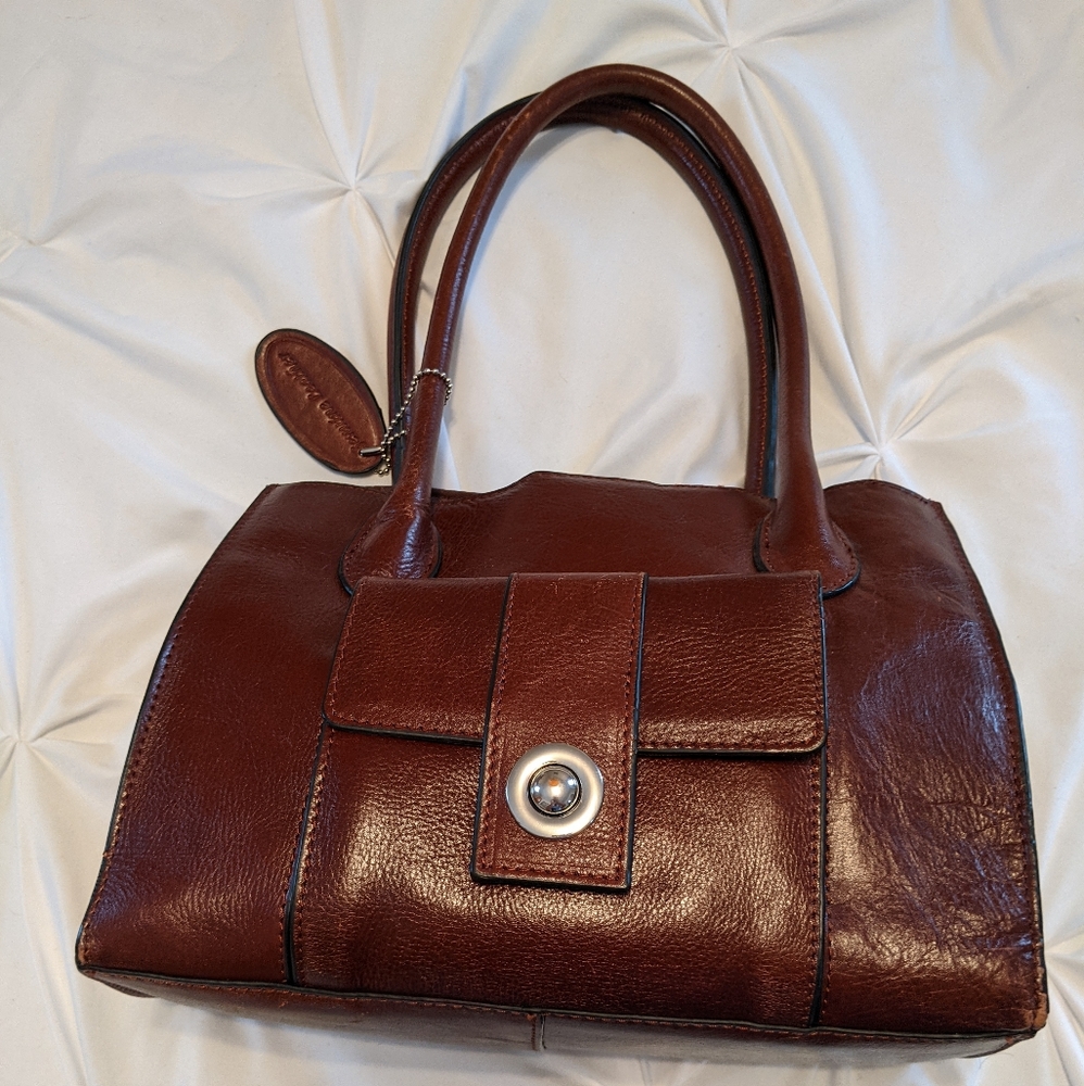 Brown genuine leather purse